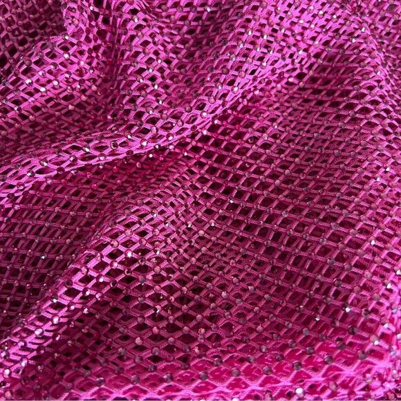 MESHKI Barbie Pink Mesh Pants Size L - Picture 11 of 11